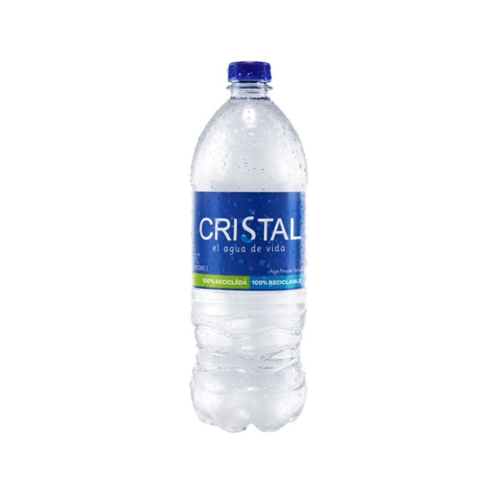 Agua Cristal sin gas — Cristal, Botella x 600 mL