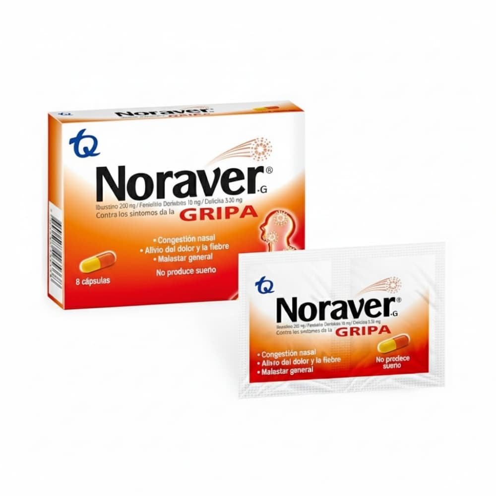 Noraver Gripa — Noraver, Caja x 12 tabletas